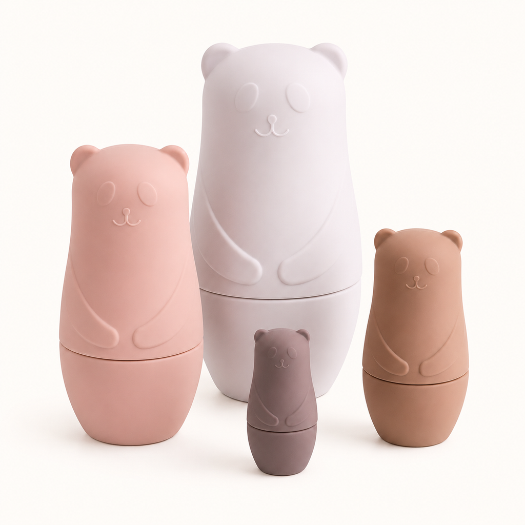 Poupées Gigognes Montessori en Silicone Alimentaire