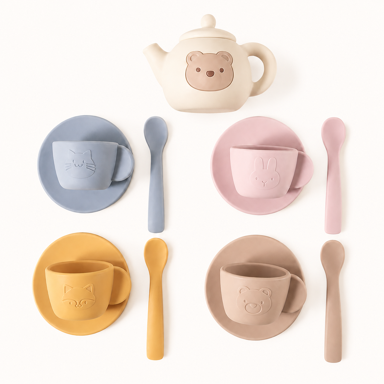 Service à Thé en Silicone Alimentaire
