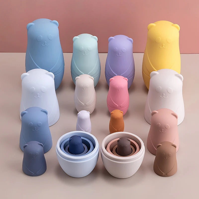 Poupées Gigognes Montessori en Silicone Alimentaire