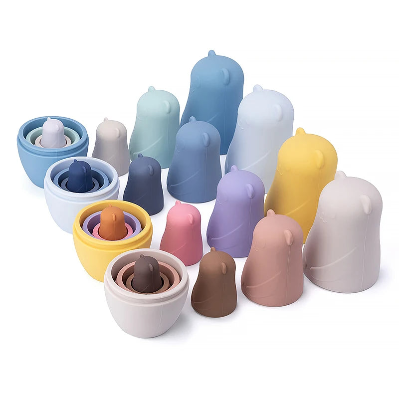 Poupées Gigognes Montessori en Silicone Alimentaire