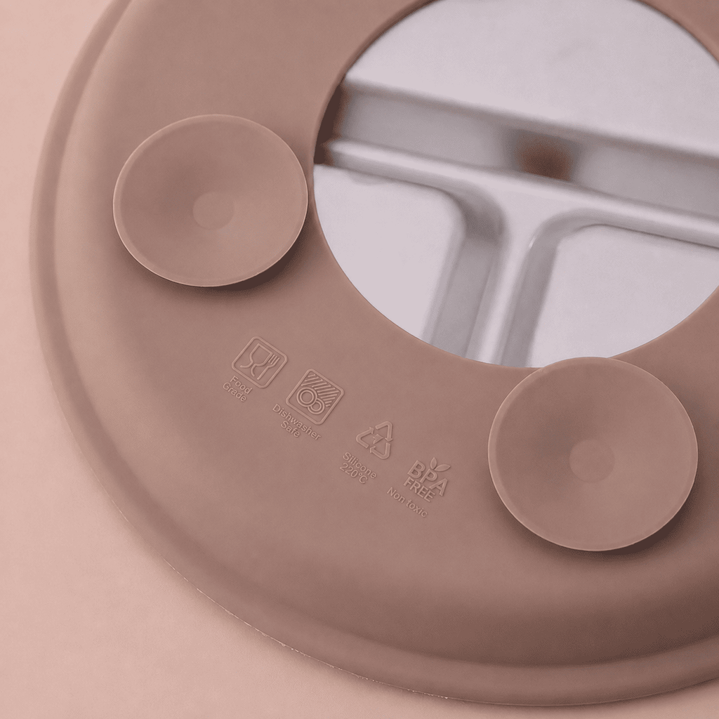 assiette bébé inox silicone compartimentée sans bpa