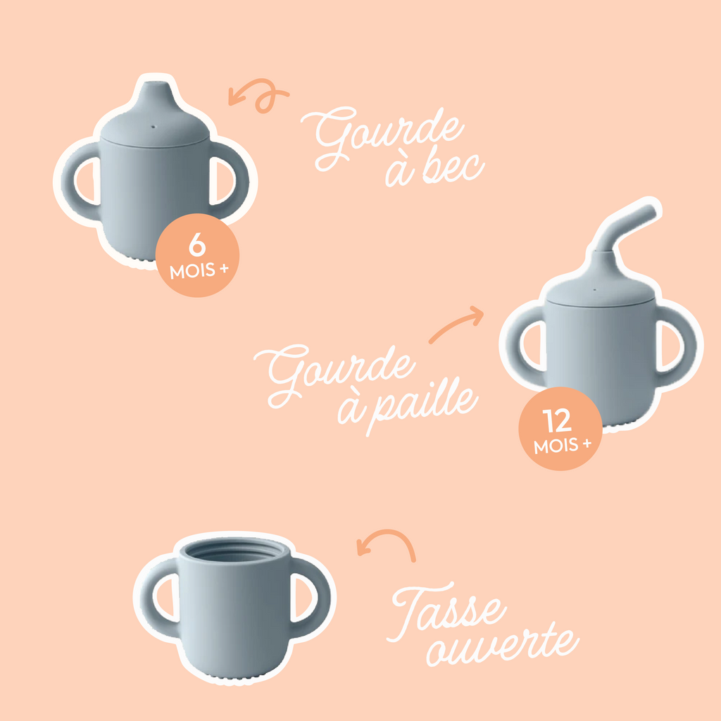 Gourde évolutive 3 en 1