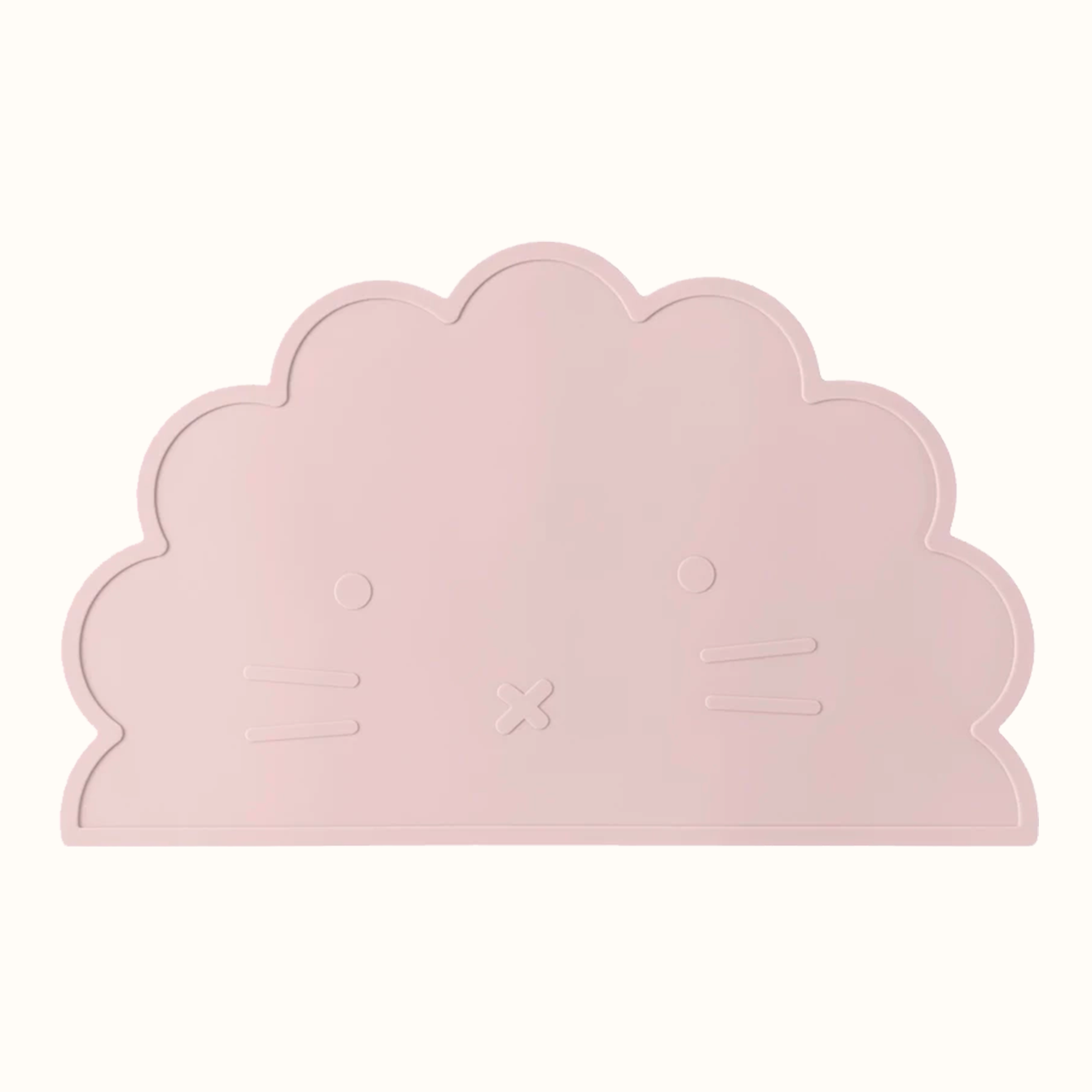 set de table bébé silicone rose clair antidérapant forme animal facile à nettoyer